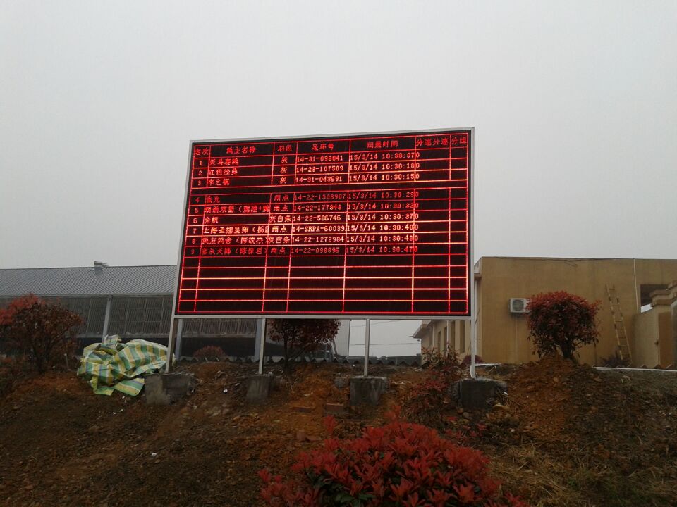 合川古樓P10戶外單紅顯示屏